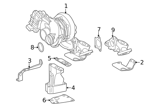 Turbocharger & Components for 2010 Mercedes-Benz Sprinter 2500 #0