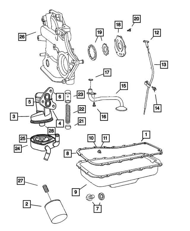 6101500 - Engine 3.3L Six Cylinder: Hex Head Screw And Washer, Mounting for Mopar Image