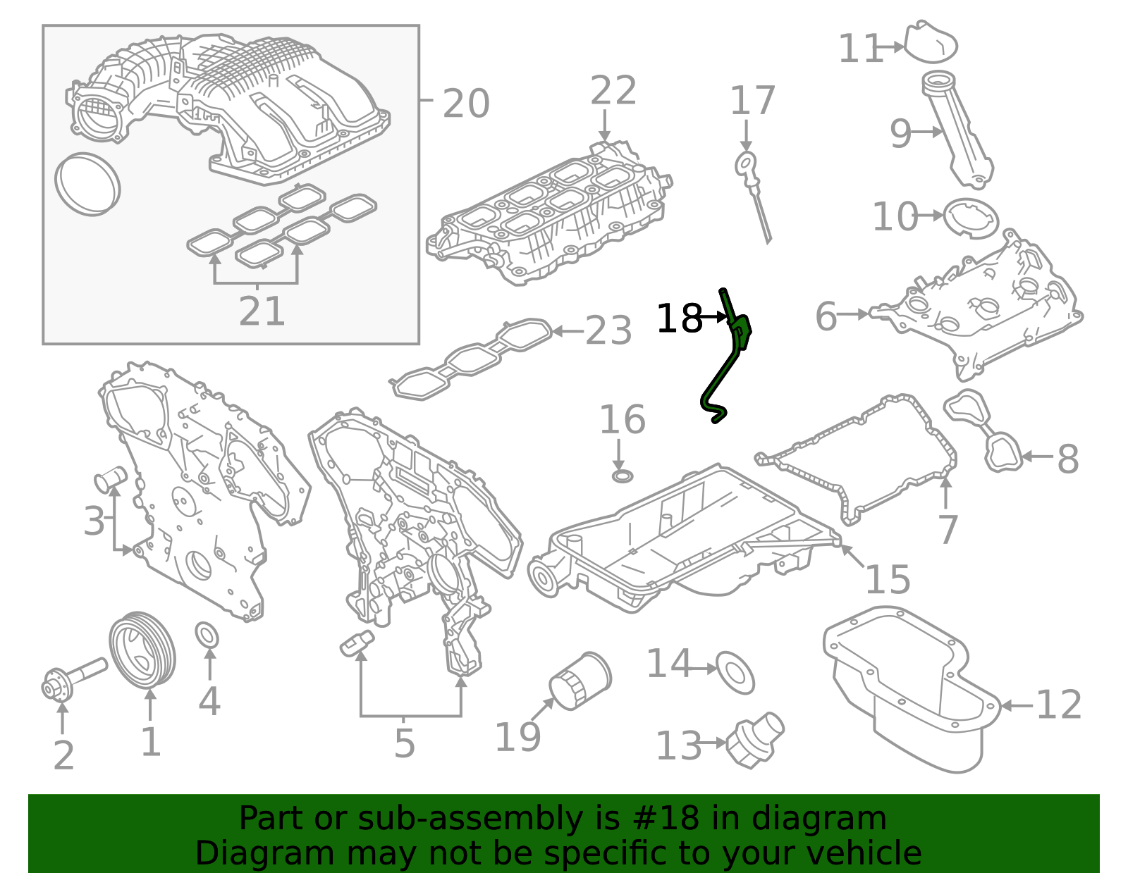 2020-2026 Nissan Frontier Engine Oil Dipstick Tube 11150-9BT0A | OEM ...