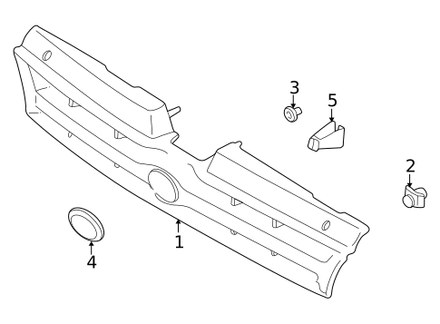 Grille & Components for 1994 Subaru Impreza #0