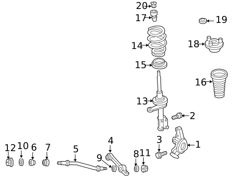 Suspension Components for 2000 Chrysler Concorde #0