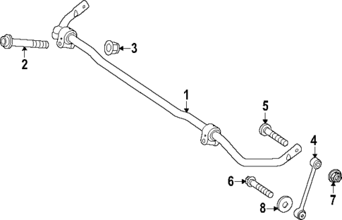 Stabilizer Bar & Components for 2021 Mercedes-Benz AMG GT 63 S #1