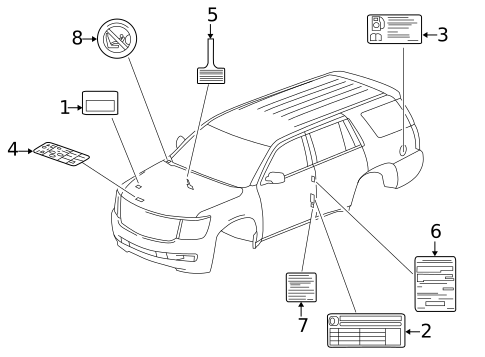 Labels for 2016 Chevrolet Silverado 1500 #1