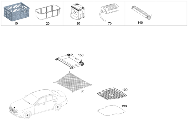8205409 - Load Compartment/Trunk Equipment: Refrigerator Box for Mercedes-Benz Image