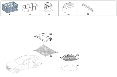 Load Compartment/Trunk Equipment for 2018 Mercedes-Benz E43 AMG #0