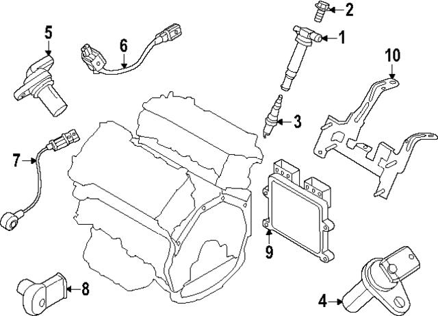 391283N058 - : ECM for Hyundai Image