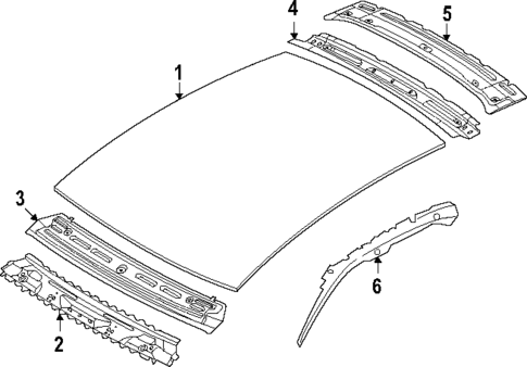 Roof & Components for 2023 Audi e-tron GT #1