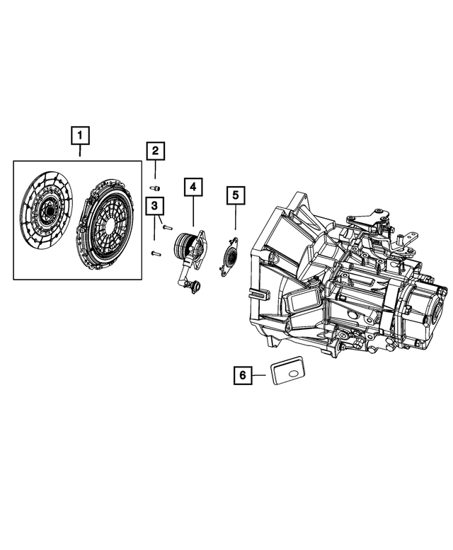 68196157AA - Clutch: Clutch Release Bearing for Mopar Image