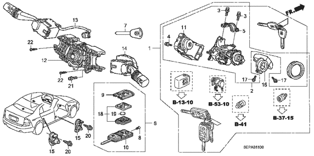 Combination Switch for 2008 Acura TL #0