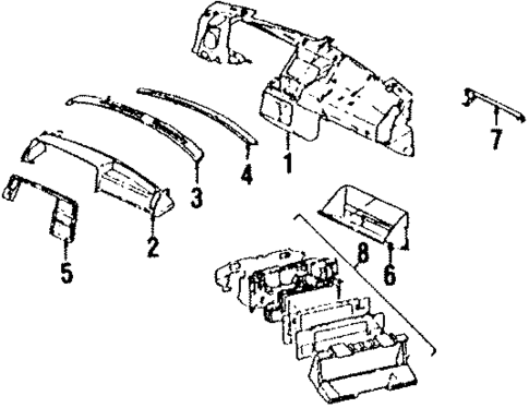 Instrument Panel for 1987 Subaru XT #0