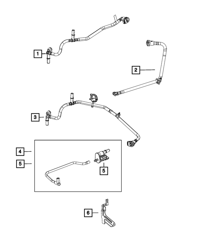 68581090AA - Emission Controls: Purge Hose for Mopar Image