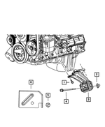6101688 - 4.7L Gas; Engine: Hex Lock Nut, Mounting for Dodge: Ram 1500 | Jeep: Cherokee, Commander, Grand Cherokee, Grand Wagoneer, Wagoneer | Ram: 1500, 1500 Classic Image
