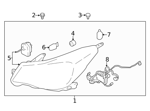 Headlamp Components for 2017 Subaru Forester #1