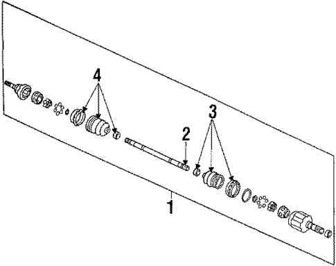 Axle & Differential for 1986 Pontiac Sunbird #0