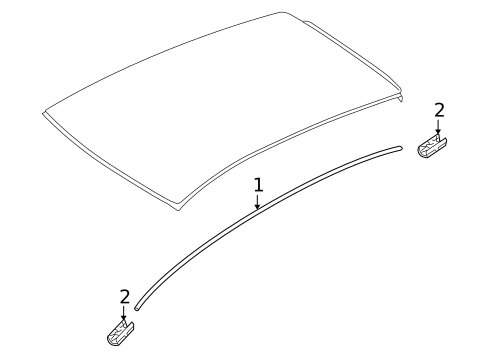 Exterior Trim - Roof for 2011 Nissan Cube #0