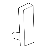 91502S70003 - Body: Lift Gate Glass Fastener for Honda: Accord Crosstour, Civic, CR-V, CR-Z, Crosstour, Element, Fit, HR-V, Insight, Odyssey, Passport, Pilot Image