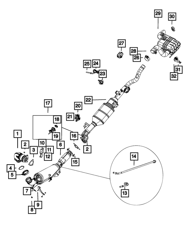 68533313AA - Exhaust: Exhaust Gasket for Mopar Image