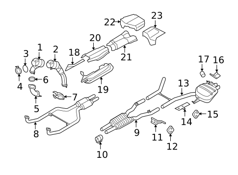 Exhaust Components for 2011 BMW 750Li xDrive #0