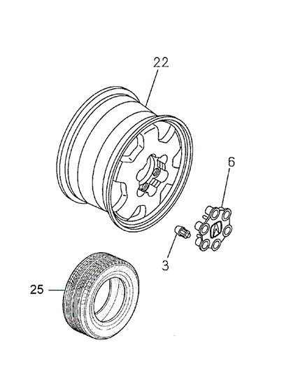 Wheel for 1998 Acura SLX #0