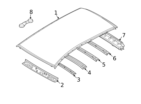 Roof & Components for 2011 Mazda CX-7 #0