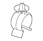 16116766685 - : Breather Tube Clip for BMW: 840i, 840i xDrive Image