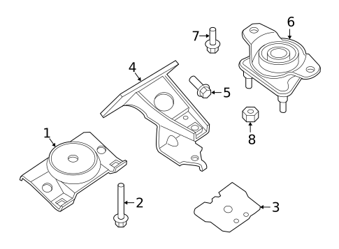 Engine & Trans Mounting for 2015 INFINITI QX80 #0