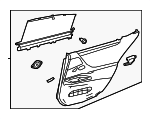 6763033G00Q3 - Body: Door Trim Panel for Lexus: ES250, ES300h, ES350 Image
