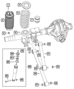 4877143AA - Rear Suspension: Upper Control Arm for Mopar Image