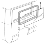 D5UZ1129726H - Body: Glass for Ford Image