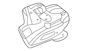 84255038 - : Part# 84255038 Driver Side Engine Mount Frame Side Bracket for Chevrolet: Express 2500, Express 3500 | GMC: Savana 2500, Savana 3500 Image