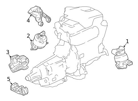 Engine & Trans Mounting for 2022 GMC Savana 3500 #0