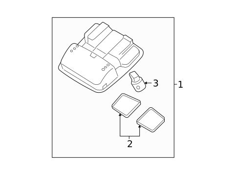 Overhead Console for 2011 Hyundai Accent #0