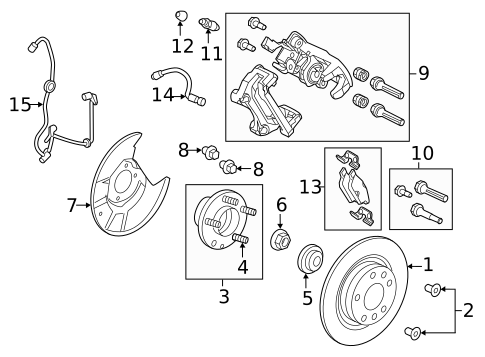 Hubs & Related Components for 2012 Ford Fusion #0