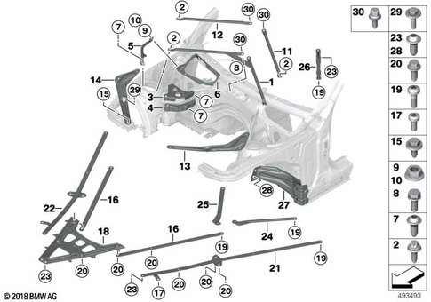 Various Body Parts for 2014 BMW 320iX #2