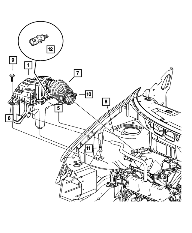 6035424 - Fuel: Hex Head Tapping Screw And Washer for Mopar Image