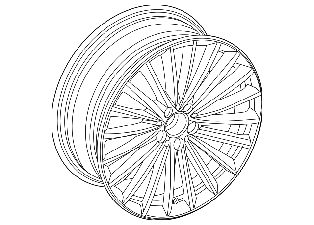 Genuine OEM Amg Multi-Spoke Wheel, 8, 5 J X 20 Et 34, 5 | 254-401