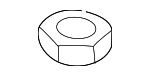 99907609101 - Body: Exhaust Heat Shield Nut for Porsche: 718 Boxster, 718 Cayman, 718 Spyder, 911, Boxster, Cayman Image
