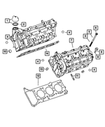 5138265AA - 3.0L Turbo Diesel; Engine: Ball, Right Cylinder Head for Mopar Image