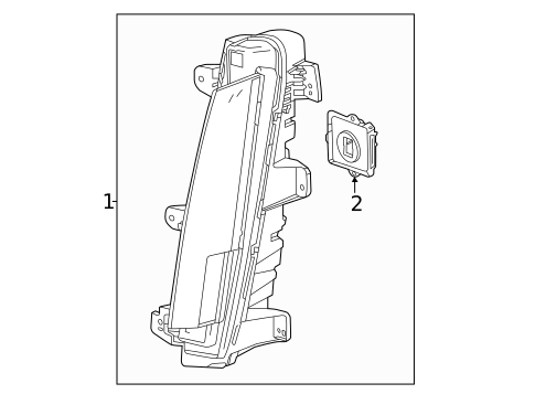 Daytime Running Lamp Components for 2023 Cadillac Escalade #0