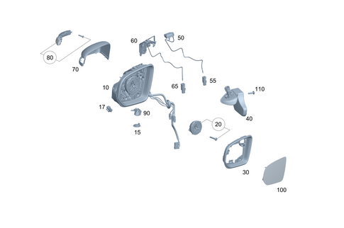 Outside Mirror for 2008 Mercedes-Benz G500 #0