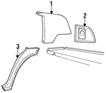 E75Y5452018A3H - Body: Side Panel for Ford Image