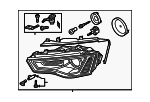 8K0941043E - Electrical: Headlamp Assembly for Audi: A4, A4 Quattro, allroad, S4 Image