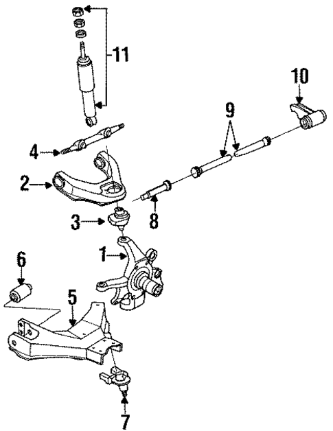 Suspension Components for 1990 Nissan Pathfinder #3