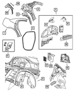 5174356AN - : Body Side Aperture Rear Panel, Right for Dodge: Charger Image