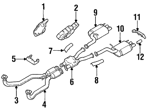 Exhaust Components for 1993 Nissan 300ZX | OEM Parts Online