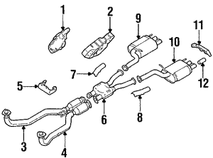 Exhaust Components for 1993 Nissan 300ZX | OEM Parts Online