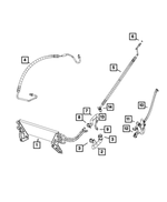 5154906AB - Steering: Pump Supply Hose for Ram: 2500, 3500 Image