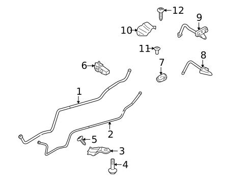 Rear AC Lines for 2008 Mazda CX-9 #0