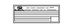 14808AJ64A - Body: Emission Label for Subaru Image