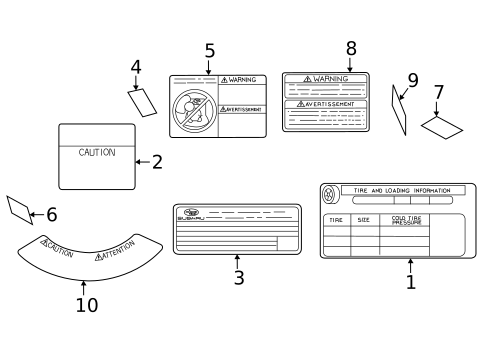 Information Labels for 2025 Subaru Crosstrek #0